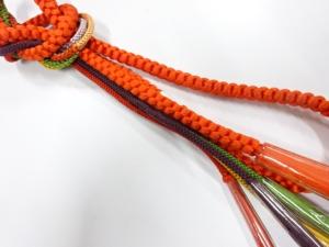 未使用品　正絹　手組帯締め